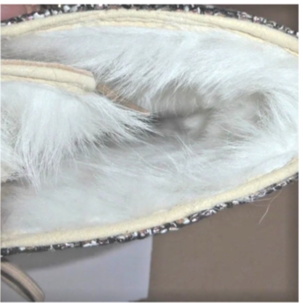 FINAL SALE UGG Atlason Frill Cream Fur Lined Waterproof Suede Boots NEW - Picture 7 of 12